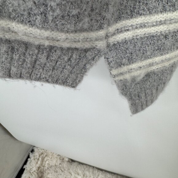 Soft Surroundings Margulies Sweater Zip Back Tunic Sweater Woman’s size XL gray - Picture 5 of 10